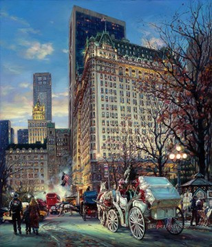 The Heartbeat Of New York cityscape modern city scenes Oil Paintings